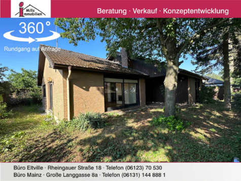 Freistehender Bungalow mit Terrasse und schönem Garten in wunderschöner Feldrandlage, 65205 Wiesbaden, Einfamilienhaus