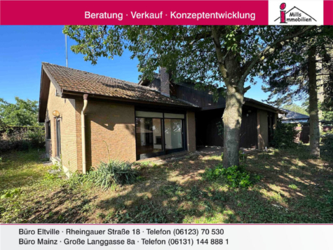 Freistehender Bungalow mit Terrasse und schönem Garten in wunderschöner Feldrandlage, 65205 Wiesbaden, Einfamilienhaus