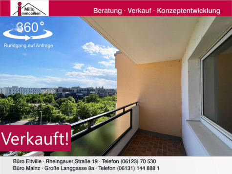Großzügige, super sonnige Eigentumswohnung mit Aufzug und schönem Balkon in guter Lage, 55122 Mainz, Wohnung