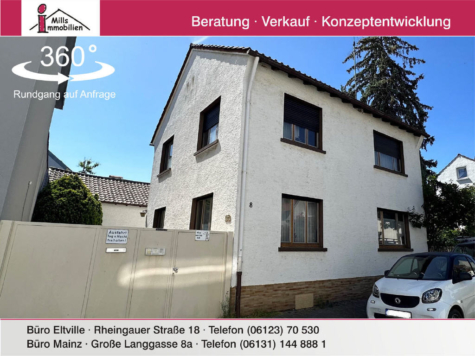 Mainz-Marienborn: Gepflegtes Einfamilienhaus mit Nebengebäude & Hof zzgl. separater Bauplatz, 55127 Mainz, Haus