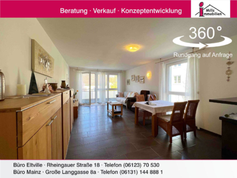 Super schicke, neuwertige Eigentumswohnung mit großem Balkon und Aufzug, 55276 Oppenheim, Wohnung