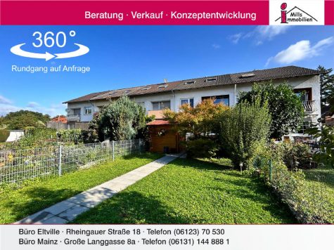 Gepflegtes Reihenmittelhaus mit idyllischem Süd-West Garten in Mainz-Kastel, 55252 Wiesbaden, Reihenhaus