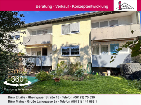 Immobilienpaket mit 2 schicken Wohnungen mit jeweils Balkon und Garten, 55411 Bingen am Rhein, Wohnung