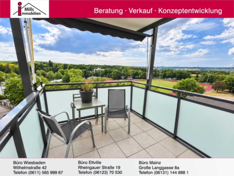 Moderne 3 ZKB-Wohnung mit Sonnenbalkon in zentraler Lage von Nieder-Olm, 55268 Nieder-Olm, Etagenwohnung
