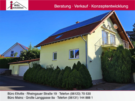 Freistehendes, massiv gebautes Einfamilienhaus mit Blick in schöner Lage von Nieder-Olm, 55268 Nieder-Olm, Einfamilienhaus