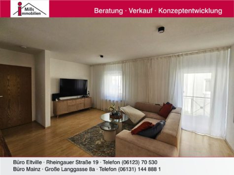 Attraktive 3 ZKB-Wohnung mit Balkon in schöner Lage, 65346 Erbach, Wohnung