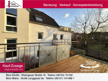 Attraktive, freigestellte 3 ZKB-Wohnung mit Balkon in schöner Lage, 65346 Eltville am Rhein, Wohnung