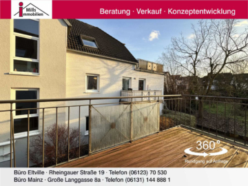 Attraktive, freigestellte 3 ZKB-Wohnung mit Balkon in schöner Lage, 65346 Eltville am Rhein, Wohnung