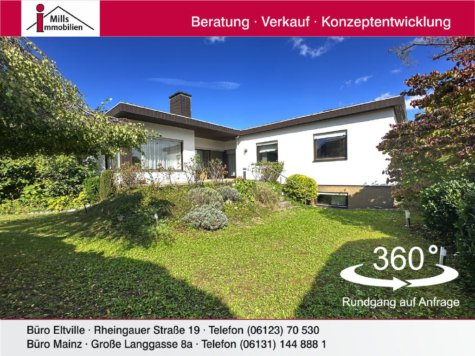 Attraktiver freistehender Bungalow mit Terrasse und Garten, 65343 Eltville am Rhein, Einfamilienhaus