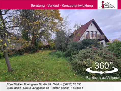 Mainz-Kostheim: freistehendes Einfamilienhaus mit zusätzlichem, perfektem Baugrundstück, 55246 Wiesbaden, Einfamilienhaus