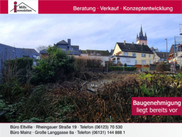 Baugrundstück mit Baugenehmigung in schöner Wohnlage, 65345 Eltville am Rhein, Wohngrundstück