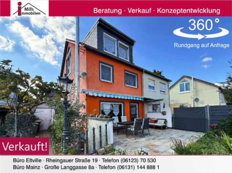 Schöne Doppelhaushälfte mit Terrasse und großem Garten in 1-A Wohnlage, 55578 Wallertheim, Doppelhaushälfte