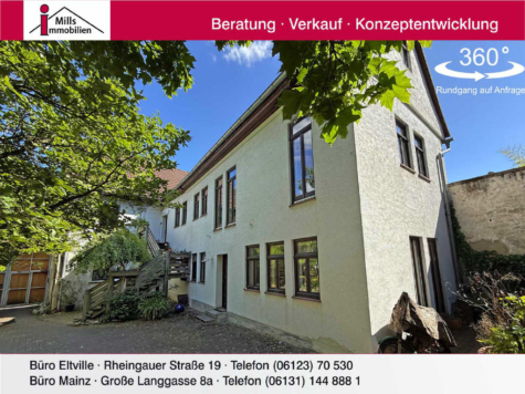 Historische Hofreite mit vielen Möglichkeiten und parkähnlichem Grundstück, 55270 Ober-Olm, Zweifamilienhaus