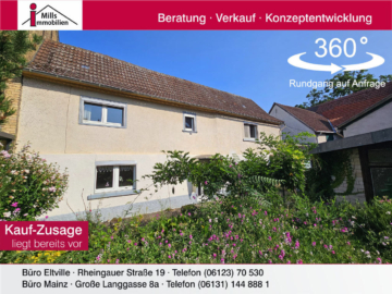 Charmante Hofreite mit Innenhof, Scheune und Garten, 55291 Saulheim, Einfamilienhaus