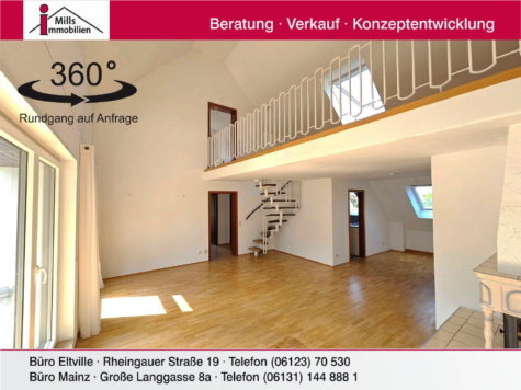 Außergewöhnlich schöne Maisonette-Wohnung mit „Haus-Charakter“ mit großer Terrasse, 55128 Mainz, Maisonettewohnung