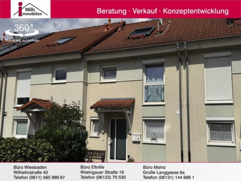 Perfektes Einfamilienhaus mit Terrasse und kleinem Garten in ruhiger Lage, 55129 Mainz, Reihenmittelhaus
